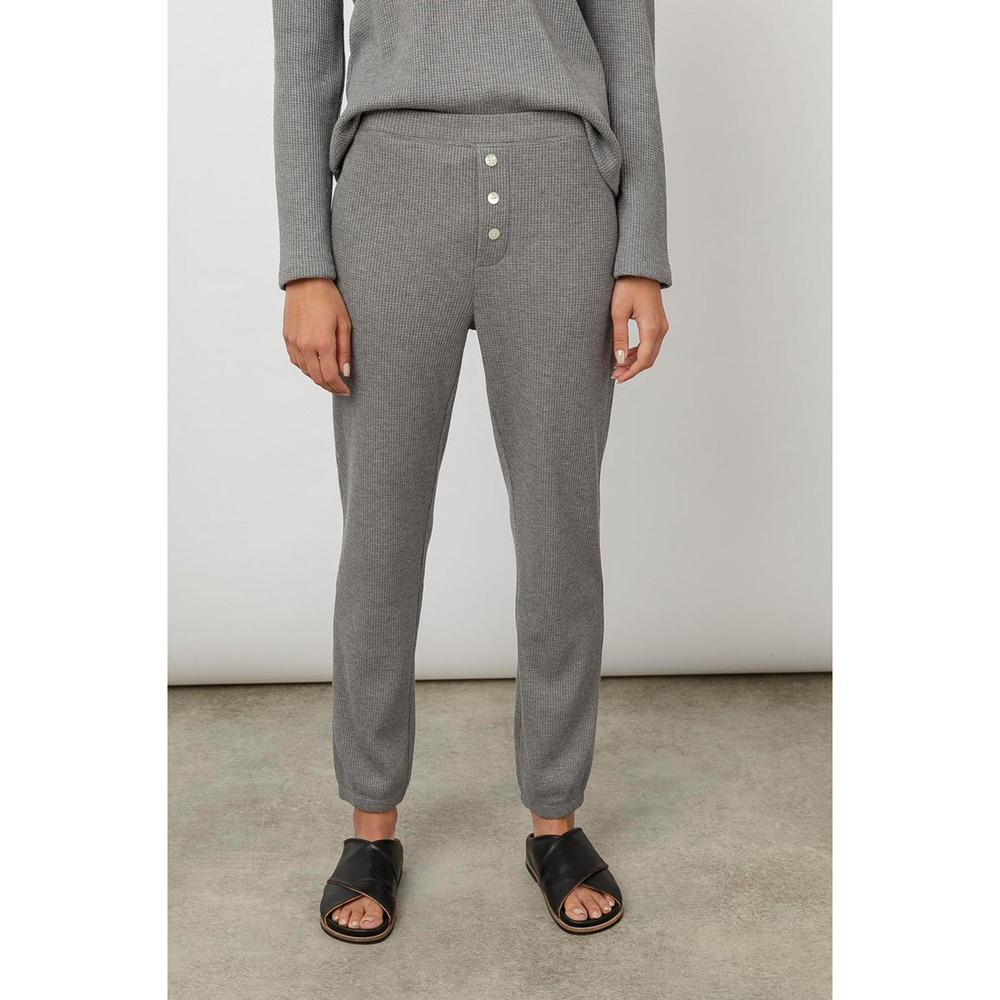 Women's Rails Molly waffle knit pants heather gray XS Loungewear cozy cottage